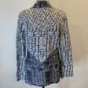 cupio  wrap open cardigan stretch waterfall draped navy white L Photo 2