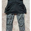 Athleta  Skirted 2 In‎ 1 Athletic Electric Placid Leggings Sz Xs Yoga Workout Photo 0