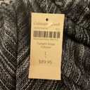 Coldwater Creek  black gray‎ pullover sweater size L Photo 2