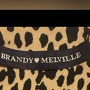 Brandy Melville  Pheobe Leopard Cheatah Print Mini Skirt size XS - Made in Italy Photo 3
