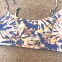 Tilly's swimsuit bikini top tie-dye with cutout Photo 1