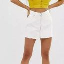 We The Free  By Free People Women's Zip It Up Mini Denim Skirt White Size 28 Photo 1