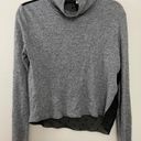 Tuckernuck  See By Chloe Gray Wool Sheer Mesh Polka Dot Back LS Turtleneck 42 (L) Photo 0