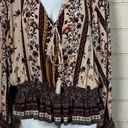 Angie  Tan Floral Boho  Blouse 2X Photo 7