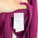 DKNY  Raspberry Silk Cashmere Draped Lightweight Waterfall Cardigan Size Small Photo 7