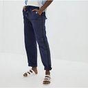 Anthropologie NWT Maeve  Tenley Twill Track Pant Joggers Navy Size Small Photo 1