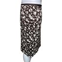 Ralph Lauren Lauren  Skirt Women 4 Petite Brown White Floral Flower Pencil Preppy Photo 1