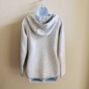 Thread and Supply  Fleece Snap Up Hoodie Hooded Sweatshirt Grey Women’s Medium Photo 4