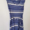 The North Face  Casual Knee-length Dress Cotton Modal Blue White Stripes Size XS Photo 1