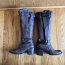 FREEBIRD by Steven  Clive Riding Boots Western Biker Brown Leather Straps Size 8 Photo 4