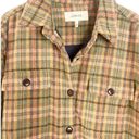 The Great. The State Park Shirt Jacket Flannel Plaid Shacket Size 1 / Small Brown Photo 7