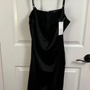 Silk Maxi Dress Black Size L Photo 0