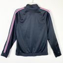 Athletic Works  Black & Red Striped Sleeve Zip Up Track Jacket Size M Photo 1