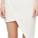 Elliatt  Asymmetric Satin White Cocktail Halter Dress Size Medium Photo 0