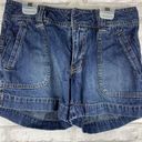 Krass&co Austin Clothing  Denim Jean Shorts Size 2 Short Shorts Side Slit 5 Pockets Photo 0