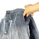 Rails  Knox Denim Trucker Jacket Women Size Large Vintage Wash Distressed Cotton Photo 6