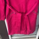 Bandolino Hot Pink Barbie Core Trench Coat Photo 3