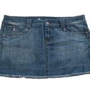 Candie's  Distressed Light Wash Y2K Denim Jean Mini Skirt Size 13 Junior Photo 0