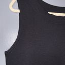 Dress Barn  Black Stretch Ribbed Knit Sleeveless Round Neck Layering Top Large Photo 2