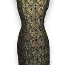 Carmen Marc Valvo  Gold Lace Dress 6 Photo 0