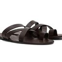 The Row  Kris Leather Sandals in Espresso Brown 41 With Box Womens Slides Photo 1