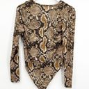 ZARA  Snakeskin Wrap Bodysuit NEW Size Small Photo 4