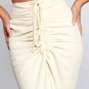 Windsor High-Rise Drama Ruched Midi Skirt - Medium Photo 2