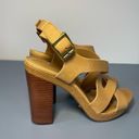 Ralph Lauren Lauren  womens strappy heels tan leather size 8 Photo 2