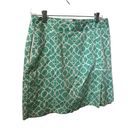 Peter Millar Peter Miller Cotton Teal & White Pattern Size 10 Skort. Photo 1