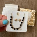 Harper Violet  Morgan Gold beaded bracelet and earrings set NEW in packaging Photo 0