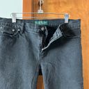 Ralph Lauren  Vintage 90s Lauren Jeans Black Straight Leg Mid-Rise 10 Petite Photo 3