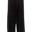 Kona Sol  Black Wide Leg Double Slit Beach Coverup Pants Women Sz M Photo 0