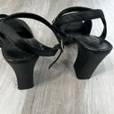 Kathie Lee Collection  Belinda Black Block Heel Open Toe Ankle Strap Size: 7.5 Photo 7