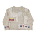 Christopher & Banks Vintage  Noah’s Ark Hand Embroidered Cardigan Sweater Large Photo 1