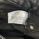 William Rast  High Rise Skinny Jeans Black Distressed Raw Hem Sculpted 31x28 Photo 8