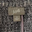 J.Jill  Blazer Womens 10 Marled Purple Tweed Preppy Casual Office Business Work Photo 4