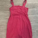 Loft Women’s  Button Down Pink Tank Linen Dress W/ Tie Size 10 Photo 3