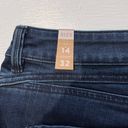 prAna New  Buxton Mid Rise Slim Boyfriend Jeans Stretch Denim Deep Blue Size 14 Photo 13