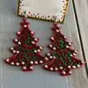 Lux NWT!  FUNTASTIC Christmas Pierced Earrings Dangling Festive Holiday Trees Photo 3