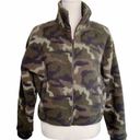 American Eagle ✨  Women’s Camo Fleece Sherpa Teddy Cropped Jacket✨ Photo 0