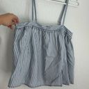 A New Day NWT  blue and white stripe babydoll blouse, lined, size S Photo 4