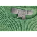 Hill House  Home Cropped Silvia Sweater Ocean Wave Green 100% Merino Wool Size S Photo 3