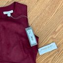 New York And Company eva mendes for  | NWT Burgundy Camden Faux Suede Dress | Sz 0 Photo 9