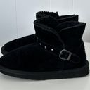 BEARPAW Imani Black Suede Ankle Boots Size 9 Photo 2