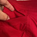 kim rogers  Comfort Waist Crop Pants size 12 brand new color red two front pocket Photo 15