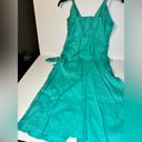 Reiss Esme Linen Side Tie MIDI Dress Aqua casual classic stylish  summer chic Photo 9