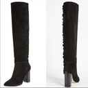 Joie  Laisha Suede Boots Ruffle Detail Black 36 Photo 2