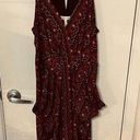 BCBGeneration  Brown Floral Maxi Dress Size M Photo 0