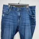 Riders By Lee Lee Riders High Rise Dark Wash Capri Jeans Size 18W Stretch Photo 1