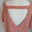 Anthropologie , Pilcro, New Knitted Red Marled Tunic Oversized Top, Medium Photo 8